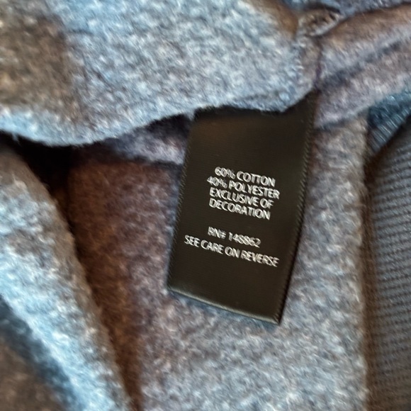 Torrid Blue and Cream Ombre Crew Neck Sweater - Picture 6 of 6